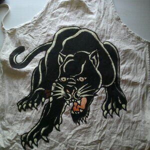 Small Ed Hardy Panther Handmade Apron-Unique!